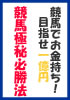 競馬だけで億ション生活を実現!!的中率62.7%回収率189%の◆脅威的競馬予想術◆