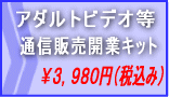 アダルトビデオ等通信販売開業キット（記入例付）