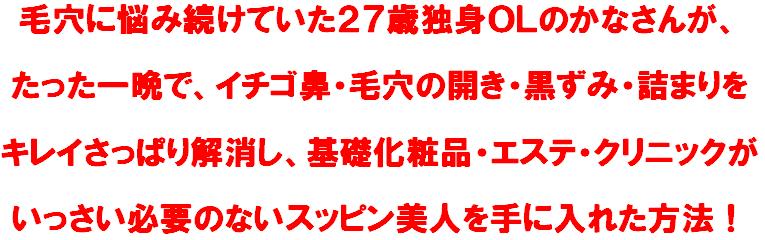 毛穴解消マニュアル